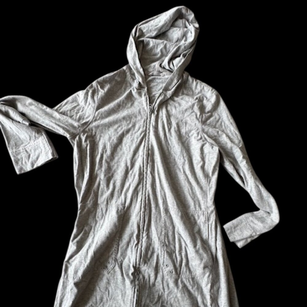 Swim gray cotton coverup women's size m